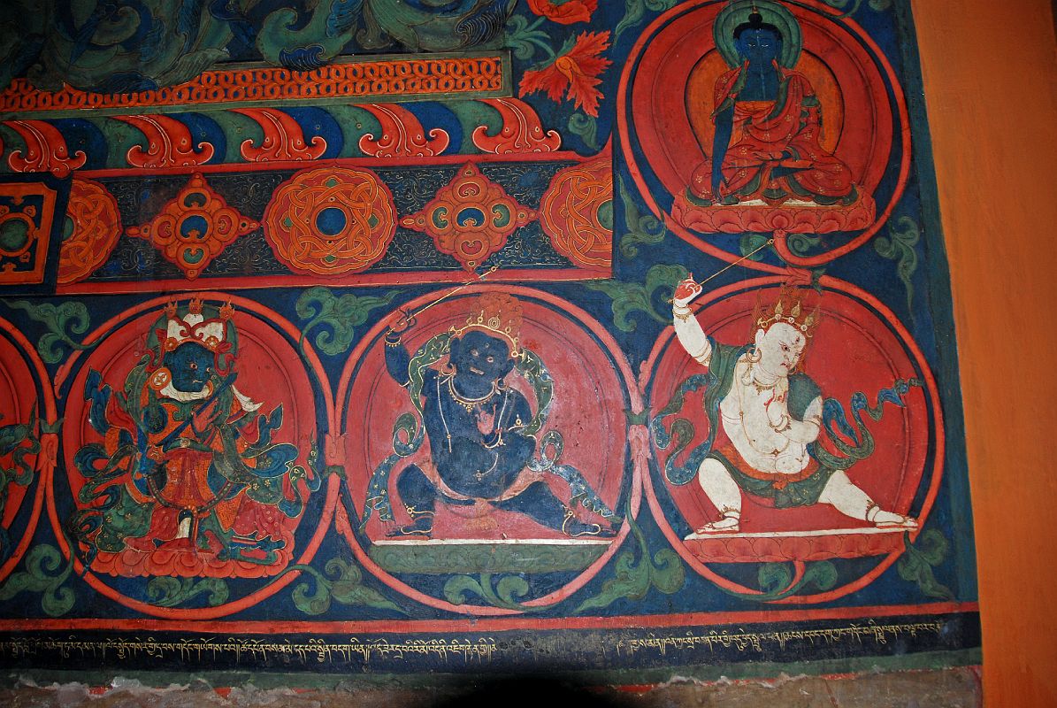 Lo Manthang Thubchen 06-2 Main Assembly Hall Paintings Left Of Door